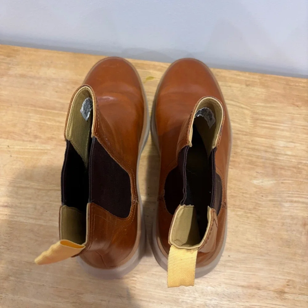 Sperry Top-Sider Gold Cup Commodore Chelsea Boots Tan 10 Leather‎ Slip On